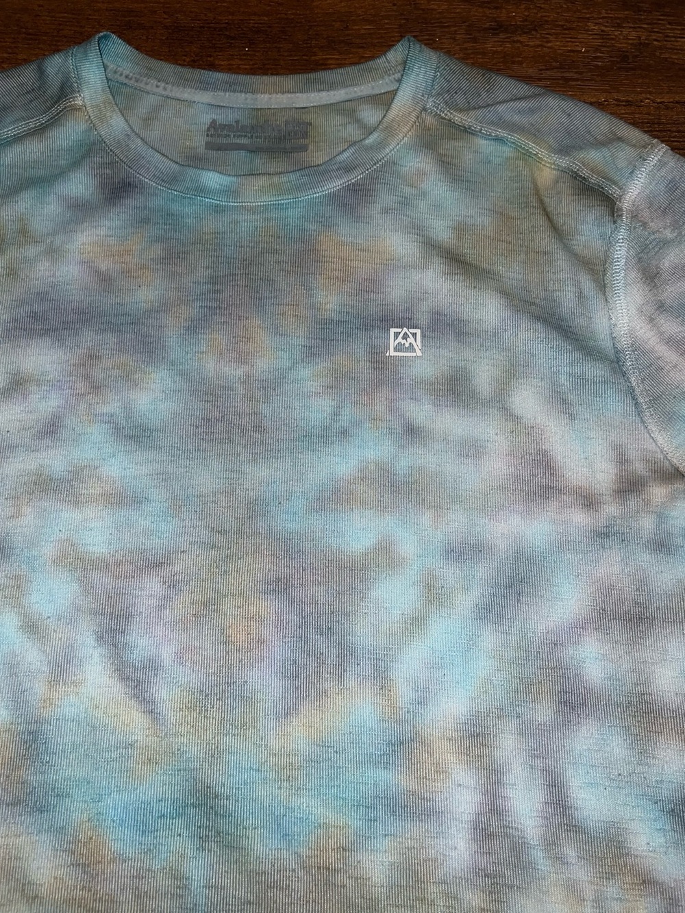Avalanche Outdoor Tie-Dye Blue Casual Crewneck Short Sleeve Shirt Size L - Picture 2 of 7